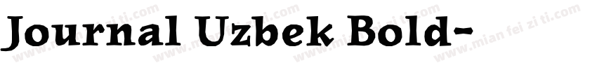 Journal Uzbek Bold字体转换